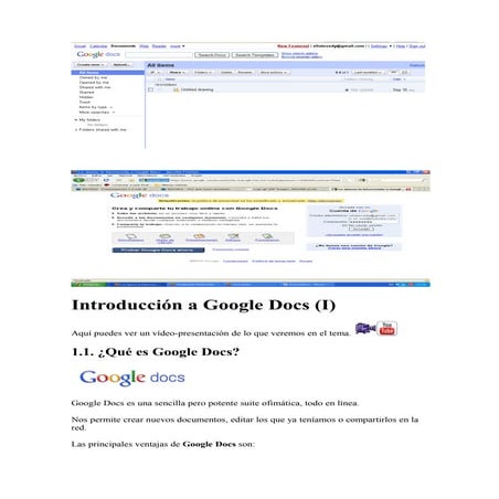 Interfaz de documentos de google | DOCX