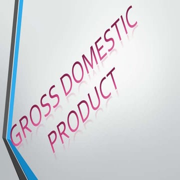 GDP in Indian scenario