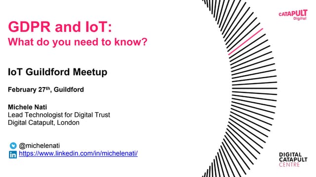 GDPR and IoT: What do you need to know?