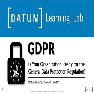 GDPR: Is Your Organization Ready for the General Data Protection ...