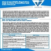 How does GDPR Regulation help in Data Protection and Data Privacy?