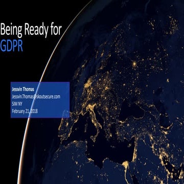 Getting Ready for GDPR