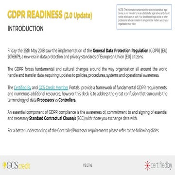 GDPR 2.0 - Data Controllers v Processors