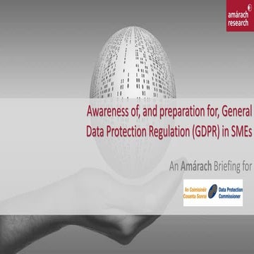 GDPR and Irish SMEs May 2017