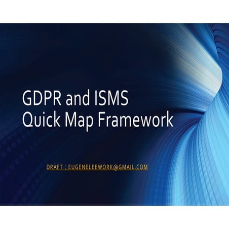 Gdpr and ISMS Quick Map Framework EL