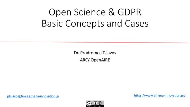 20200429_Research Data & the GDPR: How Open is Open? (updated version)