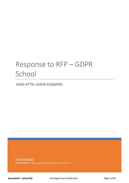 GDPR And Privacy By design Consultancy