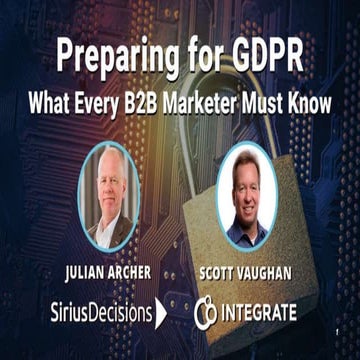Preparing for GDPR: What Every B2B Marketer Must Know