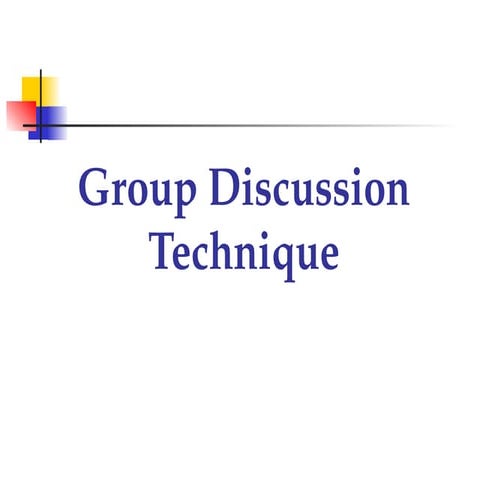 gd presentation techniques and guide.ppt