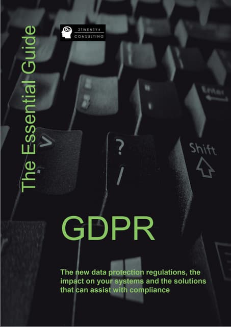 The Essential Guide to GDPR