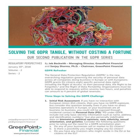 GDPR Solutions That Won't Break the Bank