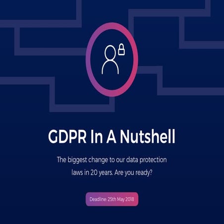 Gdpr in a nutshell