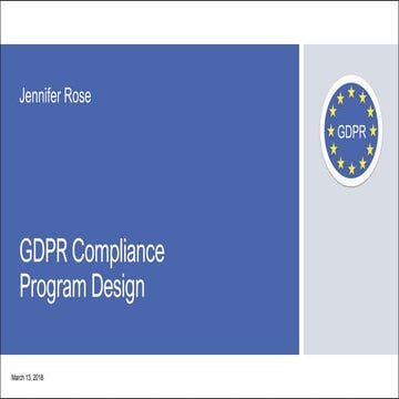GDPR Jennifer Rose