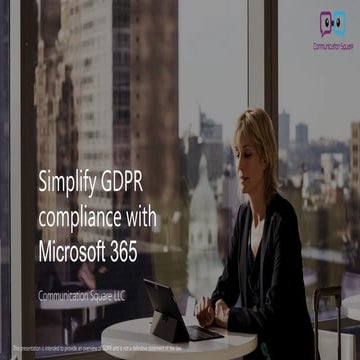 GDPR Compliance with Microsoft 365 