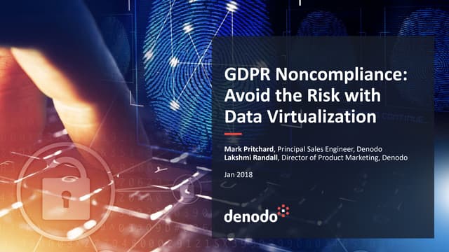 GDPR Noncompliance: Avoid the Risk with Data Virtualization