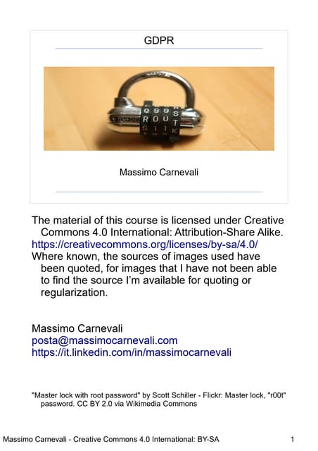 Gdpr presentation with notes