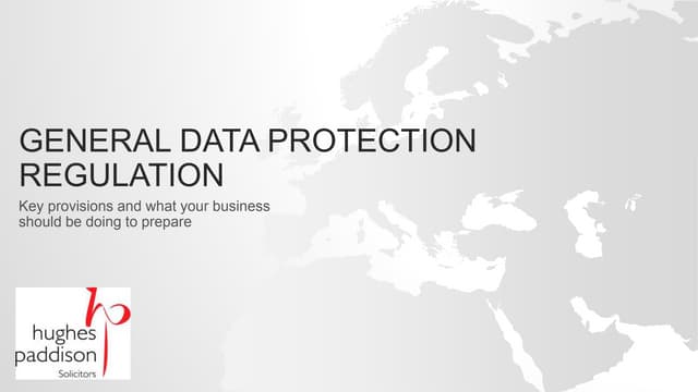 Gdpr powerpoint 15.01.18
