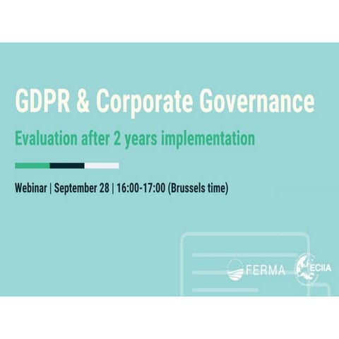 GDPR & corporate Governance, Evaluation after 2 years implementation