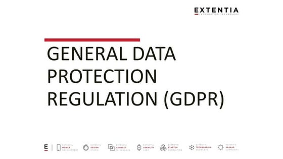 Presentation on GDPR | PPTX