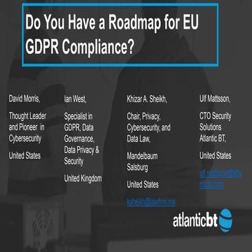 Do You Have a Roadmap for EU GDPR Compliance?