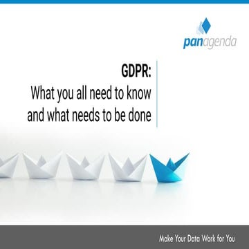 Engage 2018: GDPR Three Days To Go