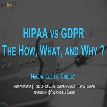 HIPAA vs GDPR The How, What, and Why ? 