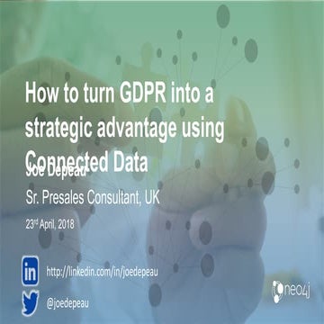 How to turn GDPR into a Strategic Advantage using Connected Data