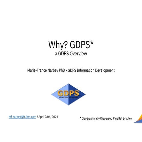GDPS and System Complex | PPTX