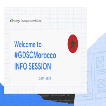 GDSC Morocco  Info Session