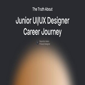 The Truth About Junior UI/UX Designer Career Journey