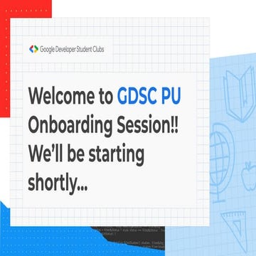Info Session GDSC GNITS 2022 | PDF