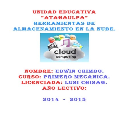 Importancia de las herramientas en la nube | PDF