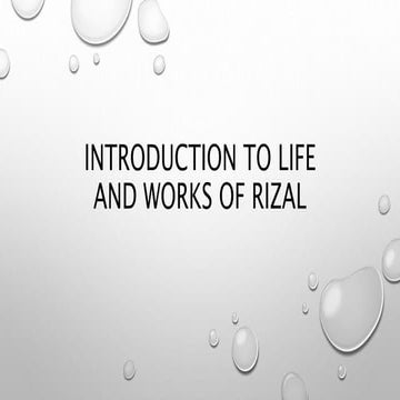 Historical background and context of rizal | PPTX