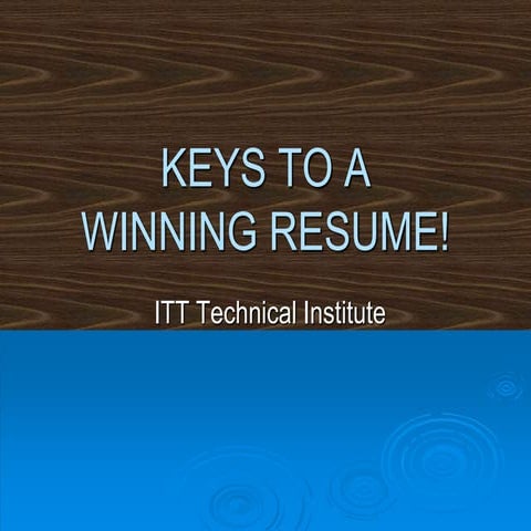 GE117 Resume workshop