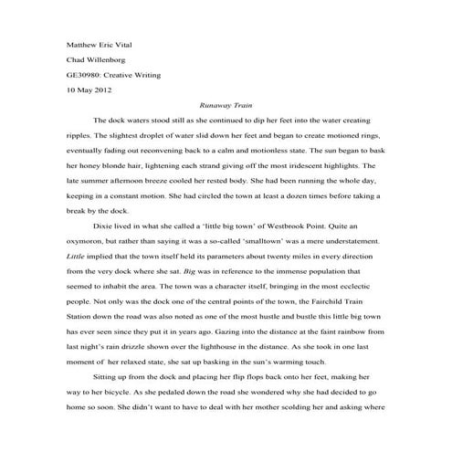 Ge30980 runaway train