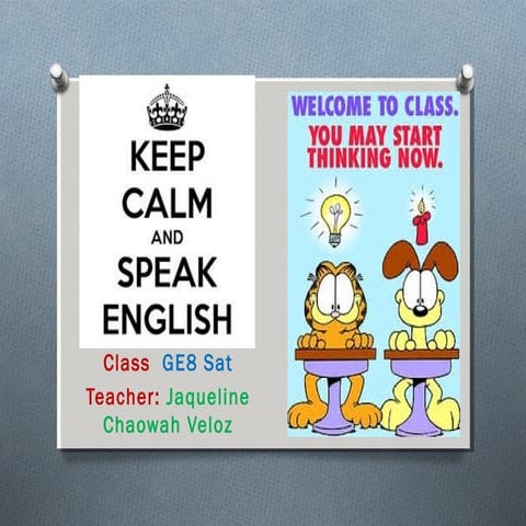 GE8 class 1 Jan 10th