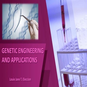 Genetic Engineering and Application