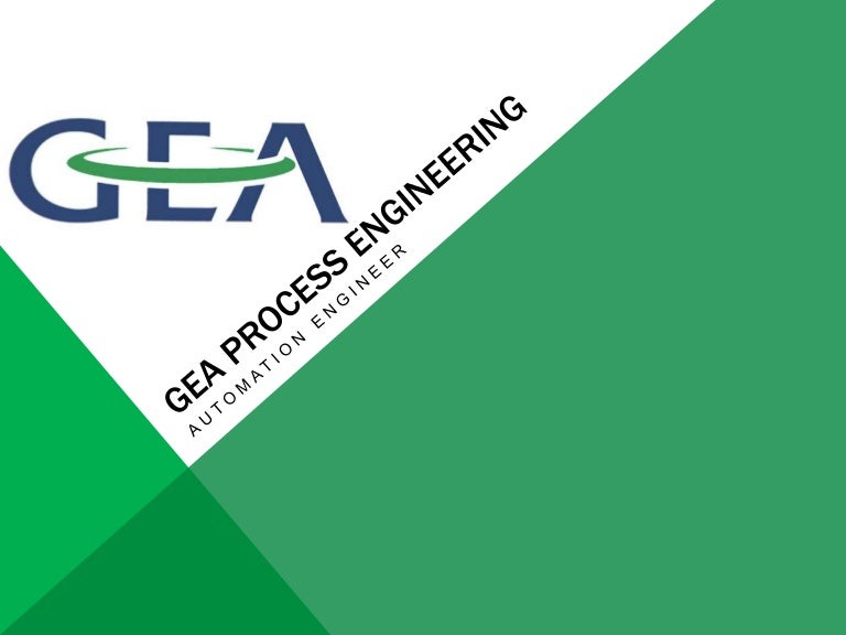 GEA Process Engineering Automation Engineer