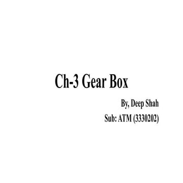 Gear box