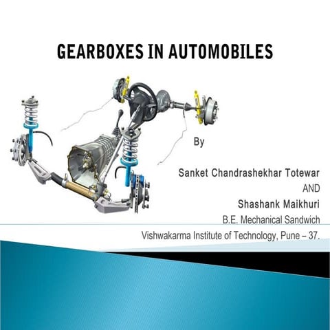 Gearboxes in auto