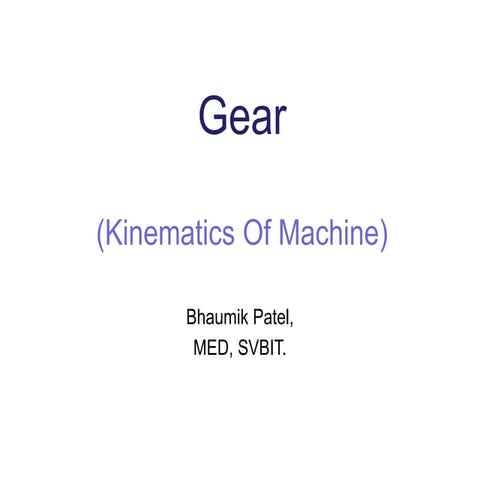 Gear kom