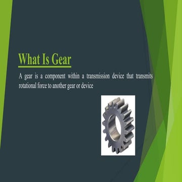 What Is Gear trains