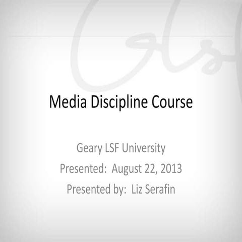 Geary LSF University Presents: Paid Media Discipline