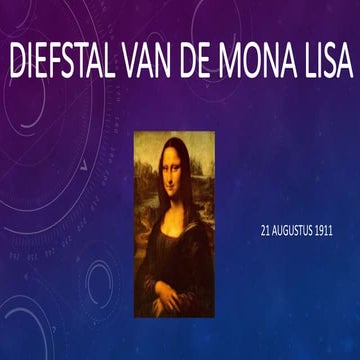 Gebeurtenis: Diefstal van de Mona Lisa | PPT