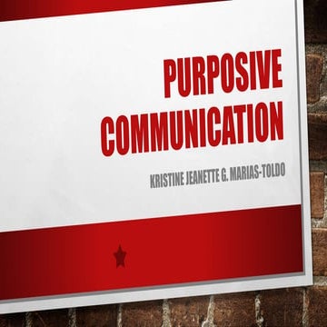Introduction to purposive communication | PPT