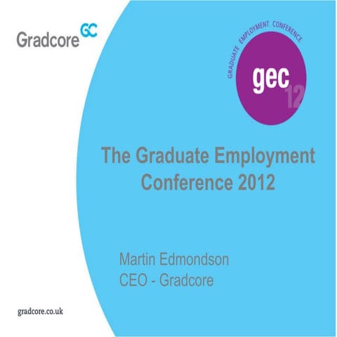 #GEC12: Martin Edmondson- Conference Chair