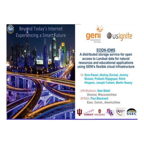 EODN-IDMS A distributed storage service for open access to Landsat data for n...