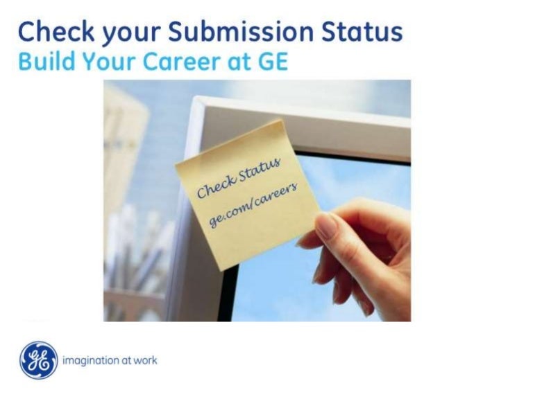 check your status on ge careers