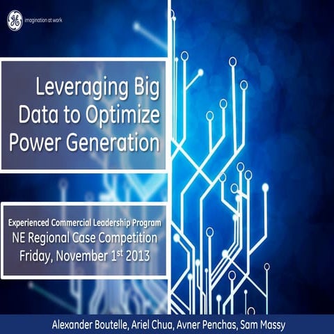 GE Smart Energy Case Competition - 2013 MIT Sloan Submission