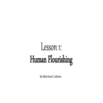 STS - human flourishing